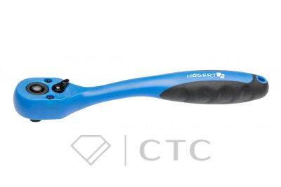 HOEGERT Трещотка 1/2″, композитная, 72 зубца