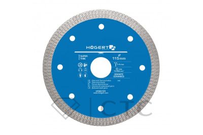 HOEGERT Диск отрезной для плитки 125 х 1,2 х 22,2 мм
