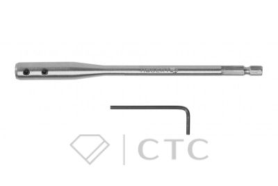 HOEGERT Удлинитель для перьевого сверла, шестигранный хвостовик 1/4″