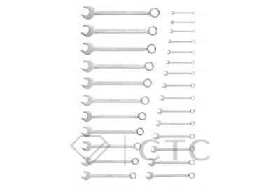 HOEGERT Набор комбинированных ключей 6-32 мм, 26 шт., сталь CrV, DIN 3113 в сумке
