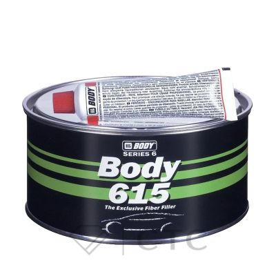 Шпатлевка BODY 615 FIBER, зеленая 0,9кг