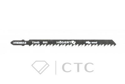 HOEGERT Полотно для электролобзика по дереву 132 мм, толщина материала 8 — 100 мм, быстрый рез, 2 шт.