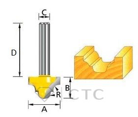 Фреза пазовая фасонная (классическая) , Makita D-11069