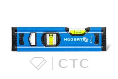 HOEGERT Уровень строительный пузырьковый 20 см