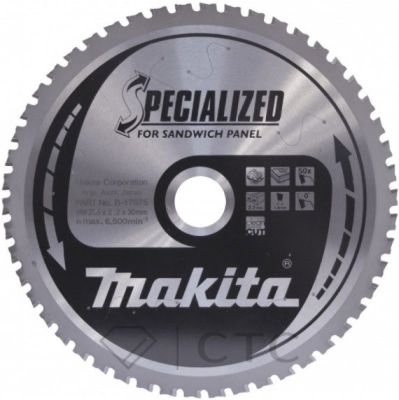 Диск пильный Makita, ?270х30х2,3мм, 60 зуб,для сэндвич панелей B-31516