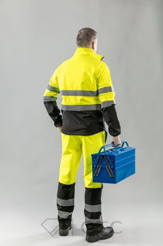 EXTER_HT5K335_kurtka-ostrzegawcza-softshell_TRAUN_HT5K337_spodnie-ostrzegawcze-softshell_HT5K511_Trzewiki-robocze_1