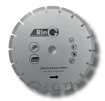 Круг отрезной алмазный RinG 115x7x2x22,23  СЕГМЕНТ