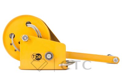 Лебедка ручная TOR ЛБ-1200 (BHW) г/п 0,54 т длина троса 10 м
