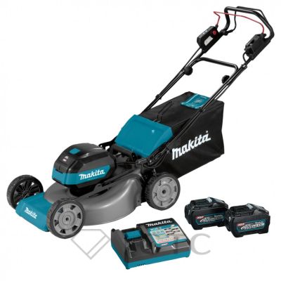 Аккумуляторная газонокосилка 53см, 40V, Makita LM002GT201 (2*5 Ач, ЗУ)