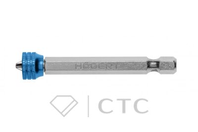 HOEGERT Бита PH2, 65 мм, магнитный наконечник, сталь S2
