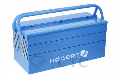 HOEGERT Ящик для инструментов металлический 5 отделений 45 × 20,5 × 20 cм