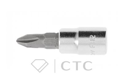HOEGERT Торцевая головка PH2 37 мм, 1/4″