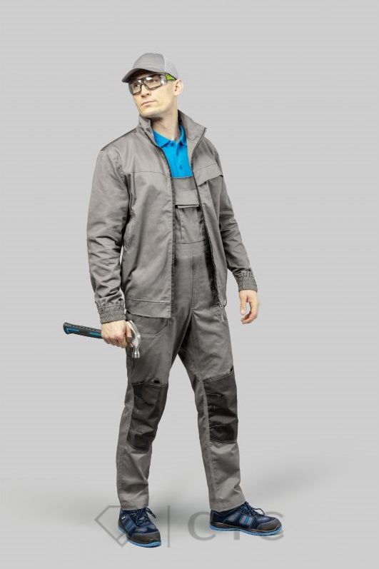 KALMIT_HT5K803_bluza-ochronna_KALMIT_HT5K804_ogrodniczki-ochronne_PLAUER_HT5K572_polbuty-ochronne