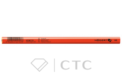 HOEGERT Карандаш столярный, HB, 250 мм