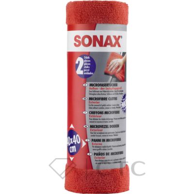 Салфетки из микрофибры для полировки кузова (2шт) Sonax