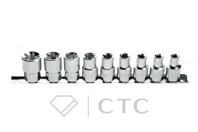 HOEGERT Набор торцевых головок Torx 1/2″, 9 шт.