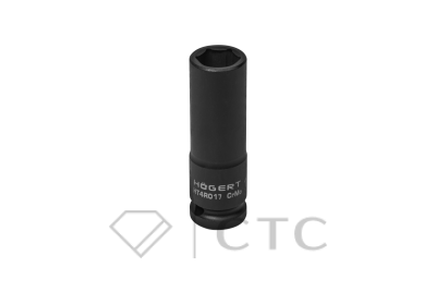 HOEGERT Головка торцевая ударная глубокая шестигранная 1/2″, 17 мм, DIN 3121, CrMo