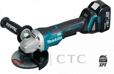 Аккумуляторная углошлифовальная машина Makita DGA 508 RME (DGA508RME)5.000