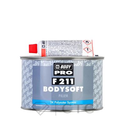 Шпатлевка BODY PRO F211 SOFT светло-желтая 2 кг уп/6