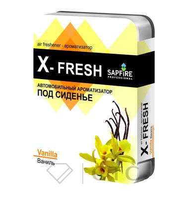 Ароматизатор под сиденье X-Fresh SAPFIRE Ваниль/12