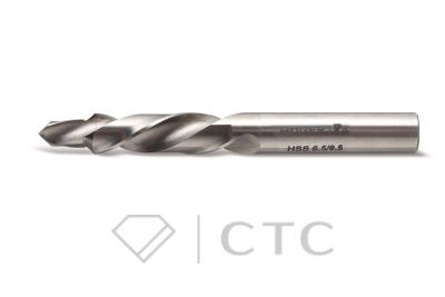 HOEGERT Сверло двухступенчатое, сталь HSS, 6,5 / 9,5 мм