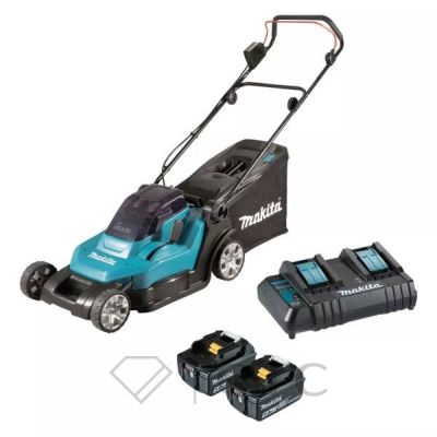 Газонокосилка аккумуляторная 43см Makita DLM432PT2 (2* АКБ 5 Ач, ЗУ)5.005