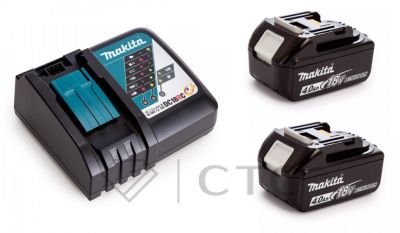 Набор 2 аккумулятора Makita BL 1840B 4 Ач и Зарядное устройство DC 18 (19RC40-2)