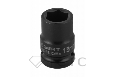 HOEGERT Головка торцевая ударная шестигранная 1/2″, 15 мм, DIN 3121, CrMo