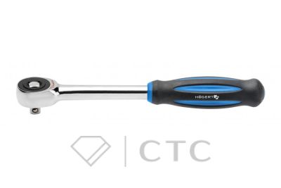 HOEGERT Трещотка 1/2″, 60T, сталь CrMo, ротационная