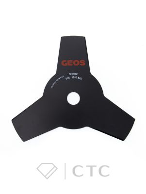Нож GEOS 255мм, 25.4мм, 3-лопастной для мотокос 212405