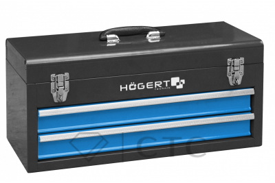 HOEGERT Ящик металлический инструментальный, 2 выдвижные секции