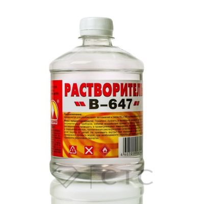 Растворитель 647 0,5л Вершина