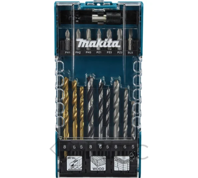 Набор сверл по металлу, дереву и бетону Makita D-74887