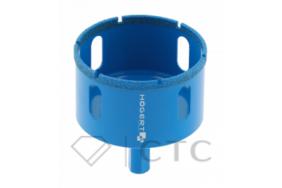 HOEGERT Коронка алмазная для керамической плитки и камня 12 мм, шестигранный хвостовик