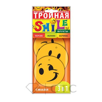 SAC-0793 Ароматизатор SMILE 3 в 1 SAPFIRE Ягоды