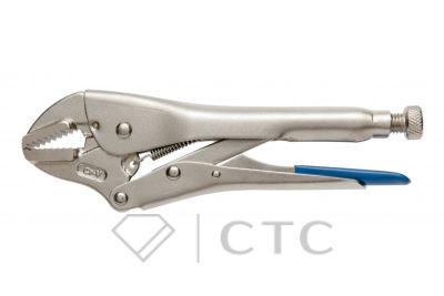 HOEGERT Клещи зажимные — прямые губки, 250 мм.