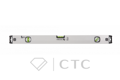 HOEGERT Уровень алюминиевый 40 см, (3-х пузырьковый), вертикальный вид