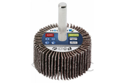 HOEGERT Круг шлифовальный лепестковый на шпильке 60x30x6 G100