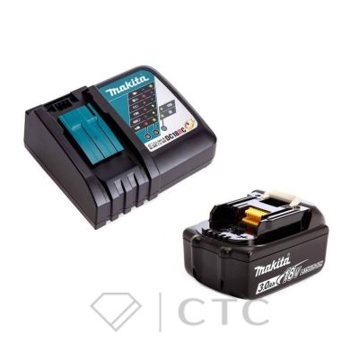 Аккумулятор BL1830B (18 В, 3.0 Ач, Li-Ion)+зарядное устройство DC18RC Makita 19RC30-15.007