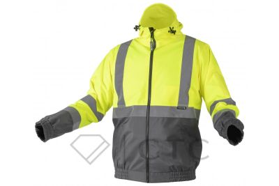 NIMS Куртка сигнальная с капюшоном водостойкая желтая XL (54)