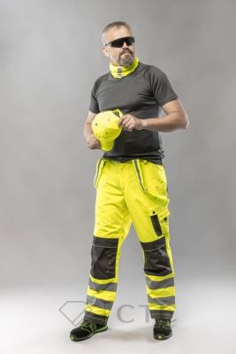 HT5K364_WERSE-Spodnie-ostrzegawcze-kolor-zolty_HT5K187_Czapka-z-daszkiem-zolta-rozmiar-uniwersalnY_HT5K402_-T-shirt-poliestro_3