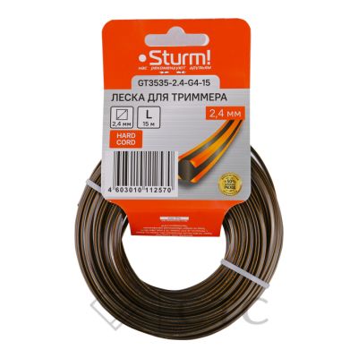 Леска для триммера Sturm! GT3535-2.4-G4-15