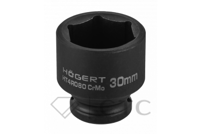 HOEGERT Головка торцевая ударная шестигранная 1/2″, 30 мм, DIN 3121, CrMo