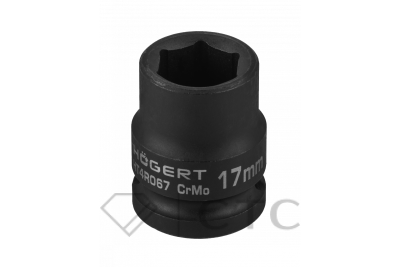 HOEGERT Головка торцевая ударная шестигранная 1/2″, 17 мм, DIN 3121, CrMo