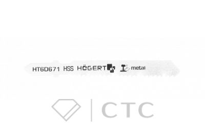 HOEGERT Полотно для электролобзика по металлу 76 мм, 12TPI, чистый рез, 5 шт T118B