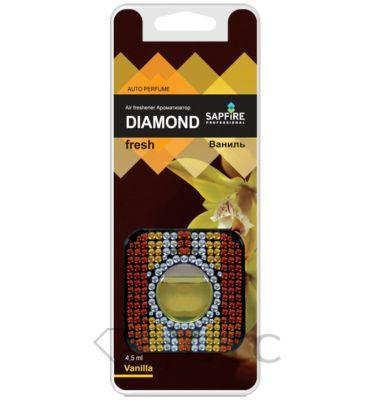 Ароматизатор в дефлектор DIAMOND fresh SAPFIRE ваниль